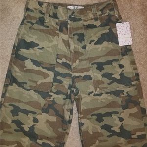 Free People camouflage jeans
